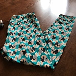 Lularoe TC french bulldog leggings!